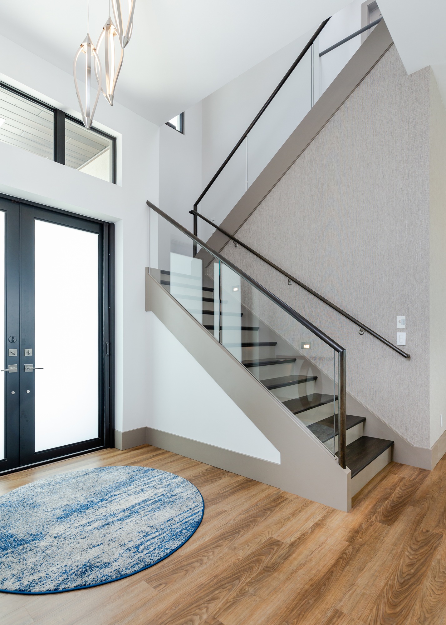 front door- staircase - Aubuchon Homes