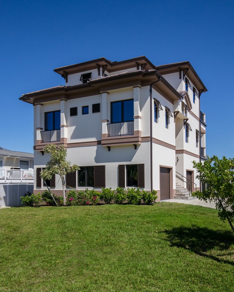 Aubuchon Homes built this three-story custom home on Bonita Beach.